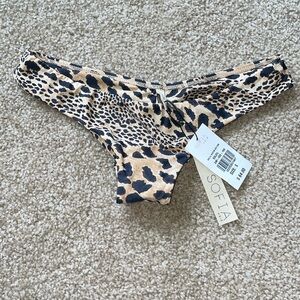 Sofia by Vix Soleil Buzios Bottom , Brazilian cut NWT, leopard print